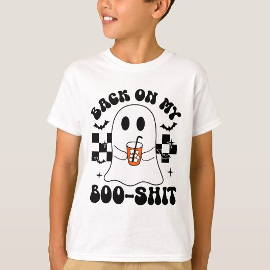 Funny Ck auf meinem Boo-Niedlich Ghost Halloween S T-Shirt (Vorderseite)