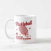 Funny Ckle Ball Outfit Women, Retro Ckleball Dink Kaffeetasse (Links)