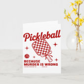 Funny Ckle Ball Outfit Women, Retro Ckleball Dink  Karte (Gelbe Blume)