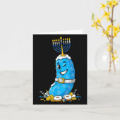 Funny Ckle Dreidel Menorah Hanukkah Kids Womens Me Karte (Gelbe Blume)