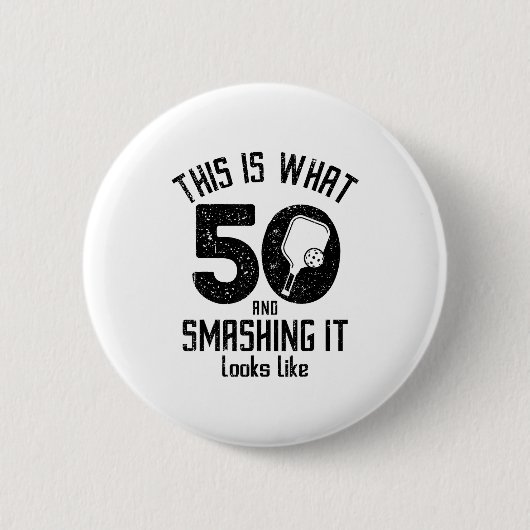 Funny Ckleball 50th Birthday 50 Years Old Love Ckl Button (Vorderseite)