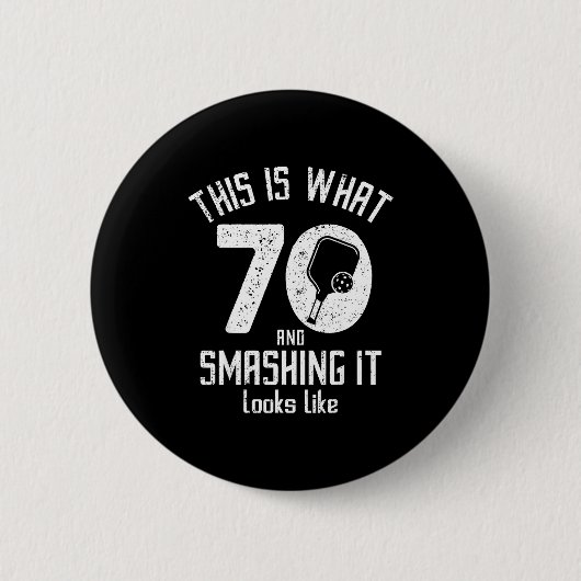 Funny Ckleball 70th Birthday 70 Years Old Love Ckl Button (Vorderseite)