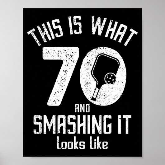 Funny Ckleball 70th Birthday 70 Years Old Love Ckl Poster (Vorne)