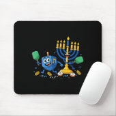 Funny Ckleball Dreidel Menorah Hanukkah Kids Women Mousepad (Mit Mouse)