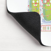 Funny Ckles Christmas Lights Santa Hat Xmas Ugly S Mousepad (Ecke)