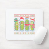 Funny Ckles Christmas Lights Santa Hat Xmas Ugly S Mousepad (Mit Mouse)