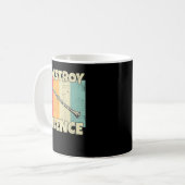 Funny Clarinet Instrument I Destroy Silence for Cl Kaffeetasse (Vorderseite Links)
