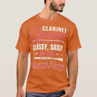 Funny Clarinet Player Clarinetist Clarinet Queen T-Shirt