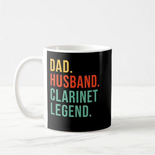 Funny Clarinet Vater Husband Legend Clarinetist Fa Kaffeetasse (Links)