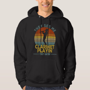 Funny Clarinet Zitat Klarinette Player Musiker Ret Hoodie