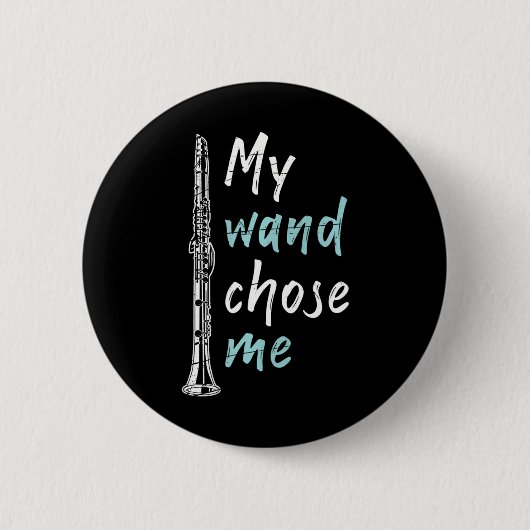 Funny Clarinetist Clarinet für klassische Musik Button (Vorderseite)