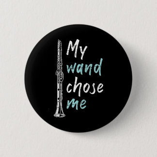 Funny Clarinetist Clarinet für klassische Musik Button