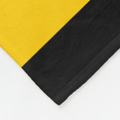 Funny Classic Bumble Bee Stripes Striptester Fleecedecke (Ecke)