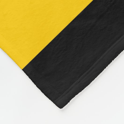 Funny Classic Bumble Bee Stripes Striptester Fleecedecke (Ecke)