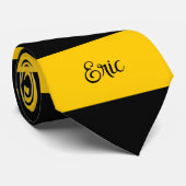 Funny Classic Bumble Bee Stripes Striptester Krawatte (Gerollt)