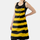 Funny Classic Bumble Bee Stripes Striptester Schürze (InSitu)