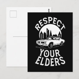 Funny Classic Car Quote Postkarte