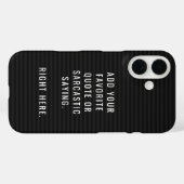 Funny Classic Letter Board Quote - Eigene Buchstab Case-Mate iPhone Hülle (Rückseite (Horizontal))