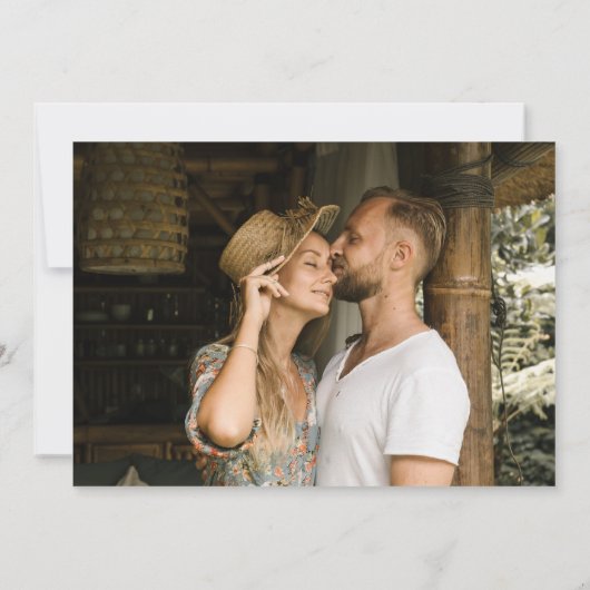 Funny Classic Martini Cocktail Foto Hochzeit Save The Date (Rückseite)