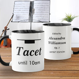 Funny Classical Music Humor Tacet Morning Rest Tasse