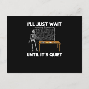 Funny Classroom Teacher Professor Educator Stateme Postkarte