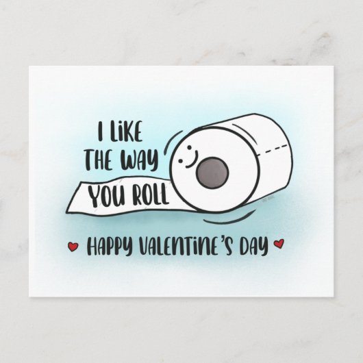 Funny Classroom Valentines Toilettenpapier Postkarte (Vorderseite)