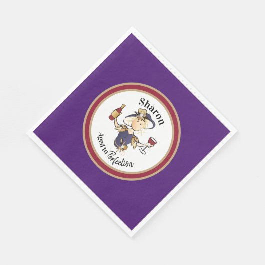 Funny Classy Sassy Personalisiert für ihren Geburt Serviette (Ecke)