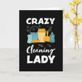 Funny Cleaner Housekeeper Geschenk Karte (Gelbe Blume)