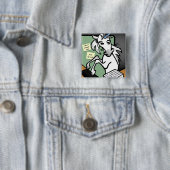 FUNNY CLERICAL UNICORN SQUARE BUTTON BACK BUTTON (Beispiel)