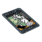 FUNNY CLERICAL UNICORN VERTICAL FOTO MAGNET (Rechte Seite)