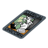 FUNNY CLERICAL UNICORN VERTICAL FOTO MAGNET (Linke Seite)