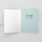 Funny clever albern glücklicher Geburtstag Karte (Innenseite)