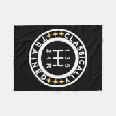 Funny Clically Trained Manual Car Driving Humor  Fleecedecke (Vorderseite (Horizontal))