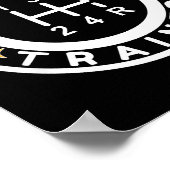 Funny Clically Trained Manual Car Driving Humor  Poster (Ecke)