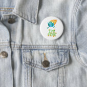 Funny Climate Change Earth "I m Fine" Design Button (Beispiel)