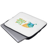 Funny Climate Change Earth "I m Fine" Design Laptopschutzhülle (Vorne Knopf)