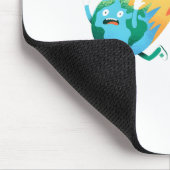 Funny Climate Change Earth "I m Fine" Design Mousepad (Ecke)