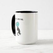 Funny Climbing Cat Catches Climbing Hold Tasse (Vorderseite Links)