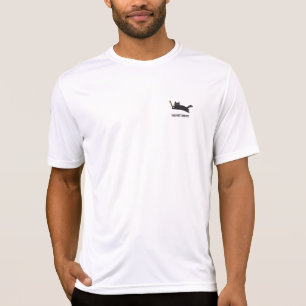Funny Climbing Cats Logo Brushing Helps T-Shirt