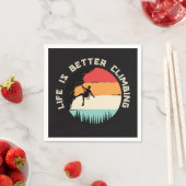 Funny Climbing Serviette (Beispiel)