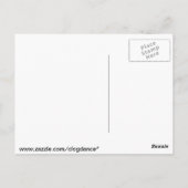 Funny Clogger Fußstapfen Cartoon Postkarte (Rückseite)