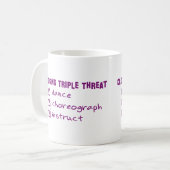 Funny Clogging Triple Threat Clog Dancers Kaffeetasse (Vorderseite Links)