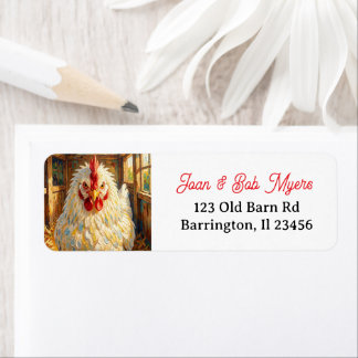 Funny Close Up of Impasto Chicken that looks Mad