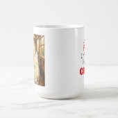 Funny Close Up of Impasto Chicken that looks Mad Kaffeetasse (Mittel)