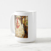 Funny Close Up of Impasto Chicken that looks Mad Kaffeetasse (Vorderseite Links)