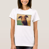 Funny Closeup of a Natural Doberman Dog T-Shirt (Vorderseite)