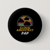 Funny Cloud Architecture Vater, Tech Zitat aus dem Button (Vorderseite)
