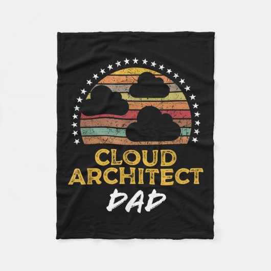 Funny Cloud Architecture Vater, Tech Zitat aus dem Fleecedecke (Vorderseite)