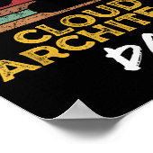 Funny Cloud Architecture Vater, Tech Zitat aus dem Poster (Ecke)