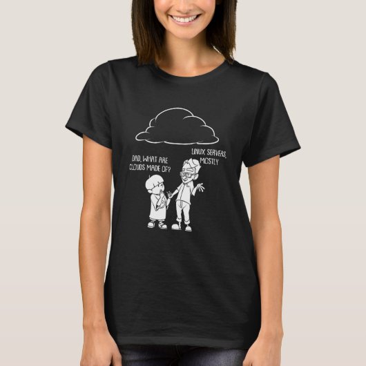 Funny Cloud-Geschenk für Computerprogrammierer-Sof T-Shirt (Vorderseite)
